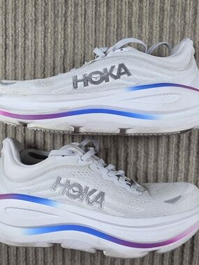 HOKA Bondi 9 Women's (8D)  Cosmic Grey, White 1162014/CYWH $175